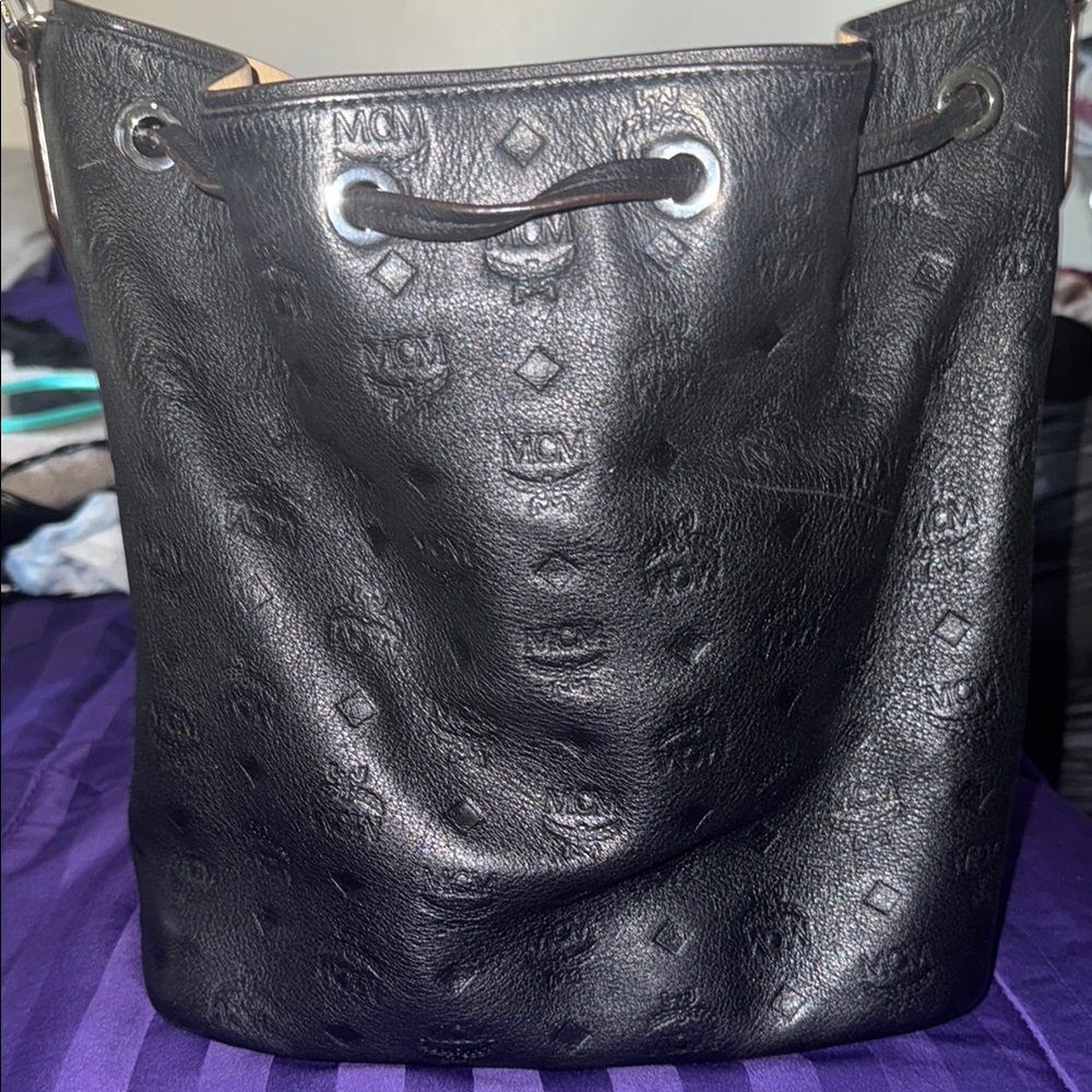 MCM Black Leather Women's Bag